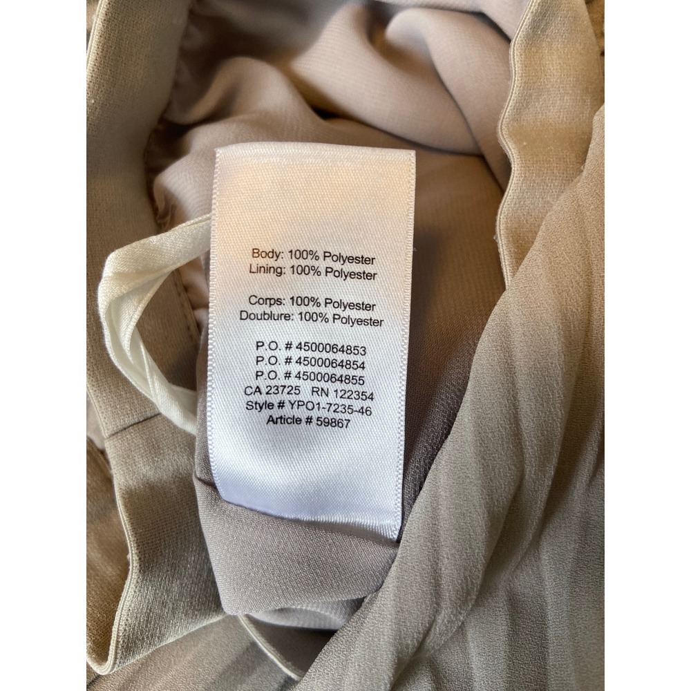 Babaton Aritzia Jude Pleated Midi Skirt Light Gray Oak High Waisted Size L - Picture 7 of 7